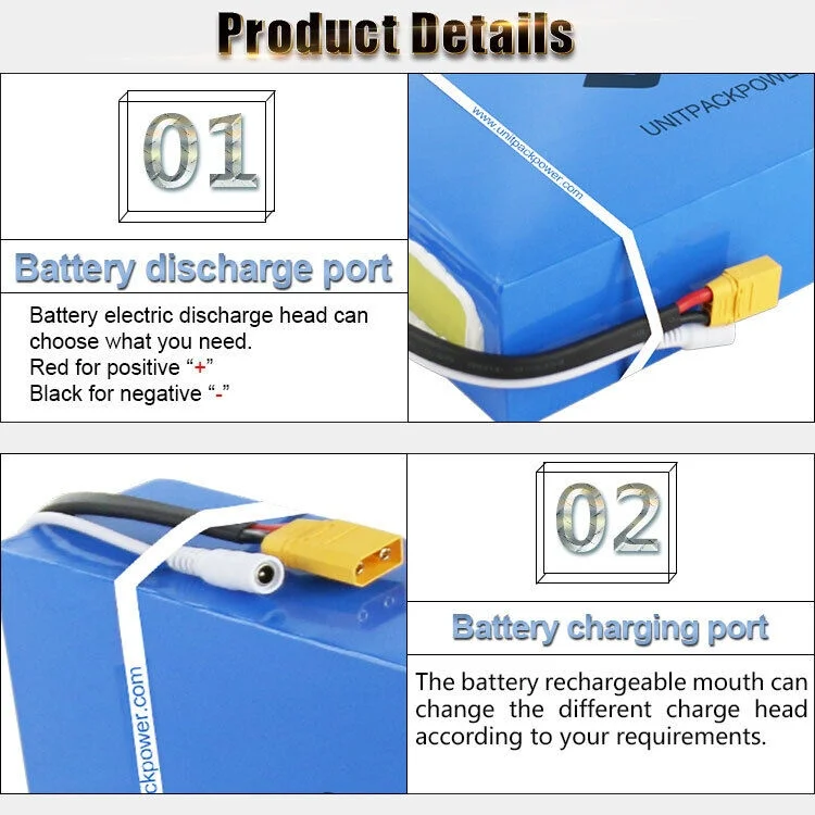 72V 40Ah E-Bike Akku-Pack 48V 24AH 36V 20AH Elektrofahrrad E-Scooter 60V 25AH für 3000W 500W 750W 1000W 1500W 1800W 2000W – Detail 11