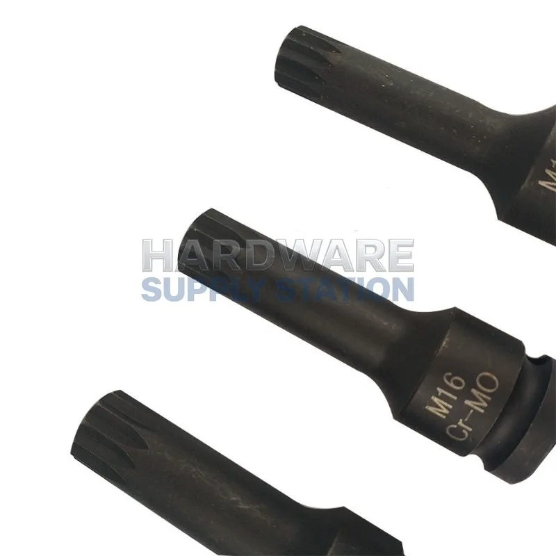 

Long short set tool M-type perforated ratchet socket wrench set 6 pieces 1/2 pneumatic integrated socket