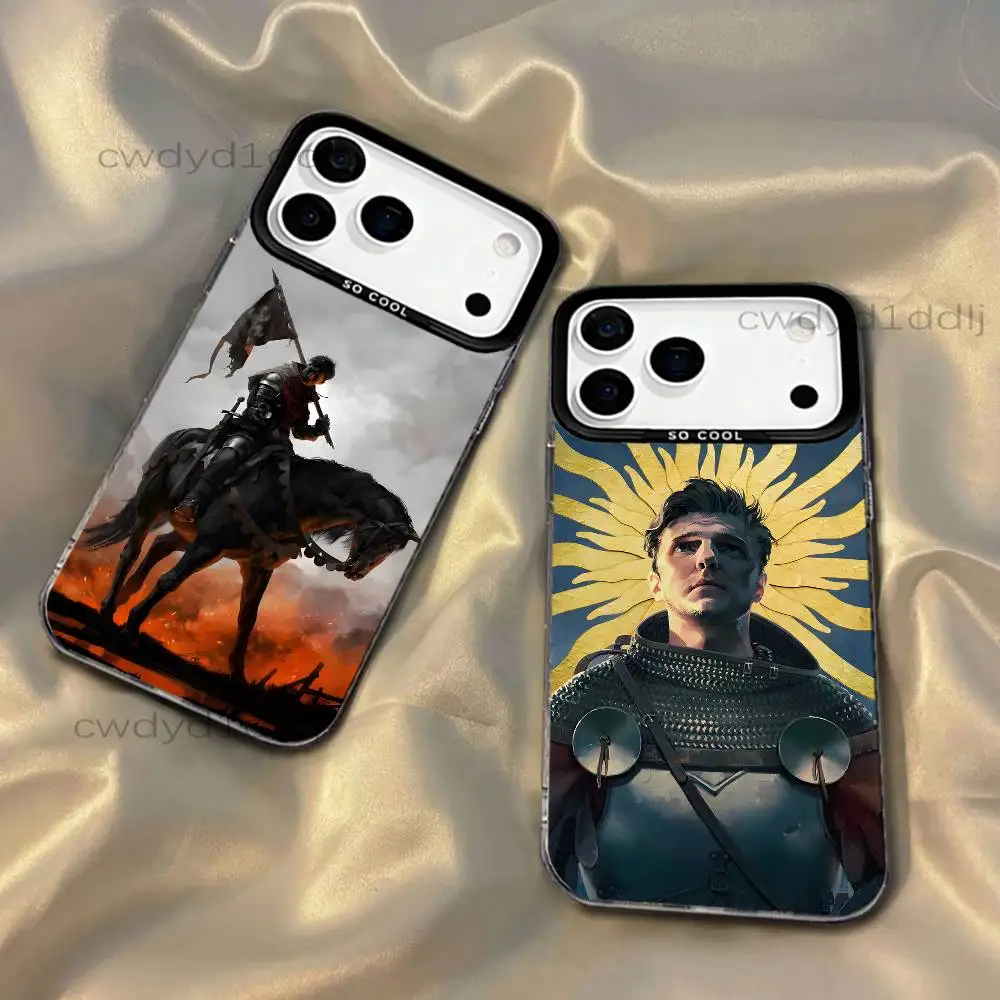 

K-Kingdom Come Deliverance Phone Case For iPhone 17,16,15,14,13,12,11,X,8,7,Pro,Max,Plus,SE4,Air,Mini IMD Gray Hard Matte