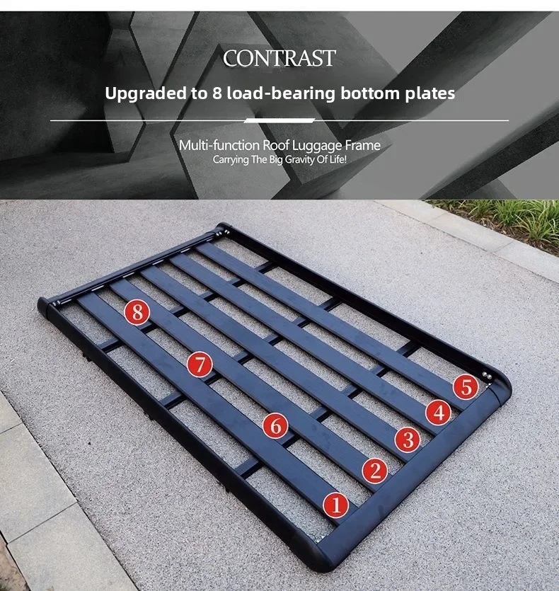NEW Off-road SUV Roof Rack Universal Luggage Frame Roof Rack Travel Basket Shelf Aluminum Alloy Truck Roof Frame