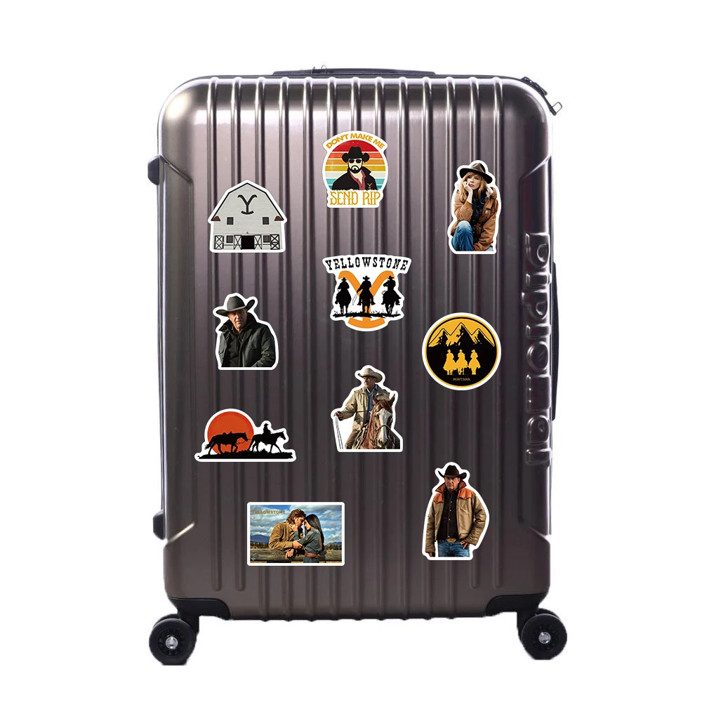 50 Stuks Hete Nieuwe Yellowstone Seizoen Tv-Show Sticker Diy Bagage Laptop Skateboard Auto Telefoonboeken Gitaar Kids Speelgoed Cadeau Sticker