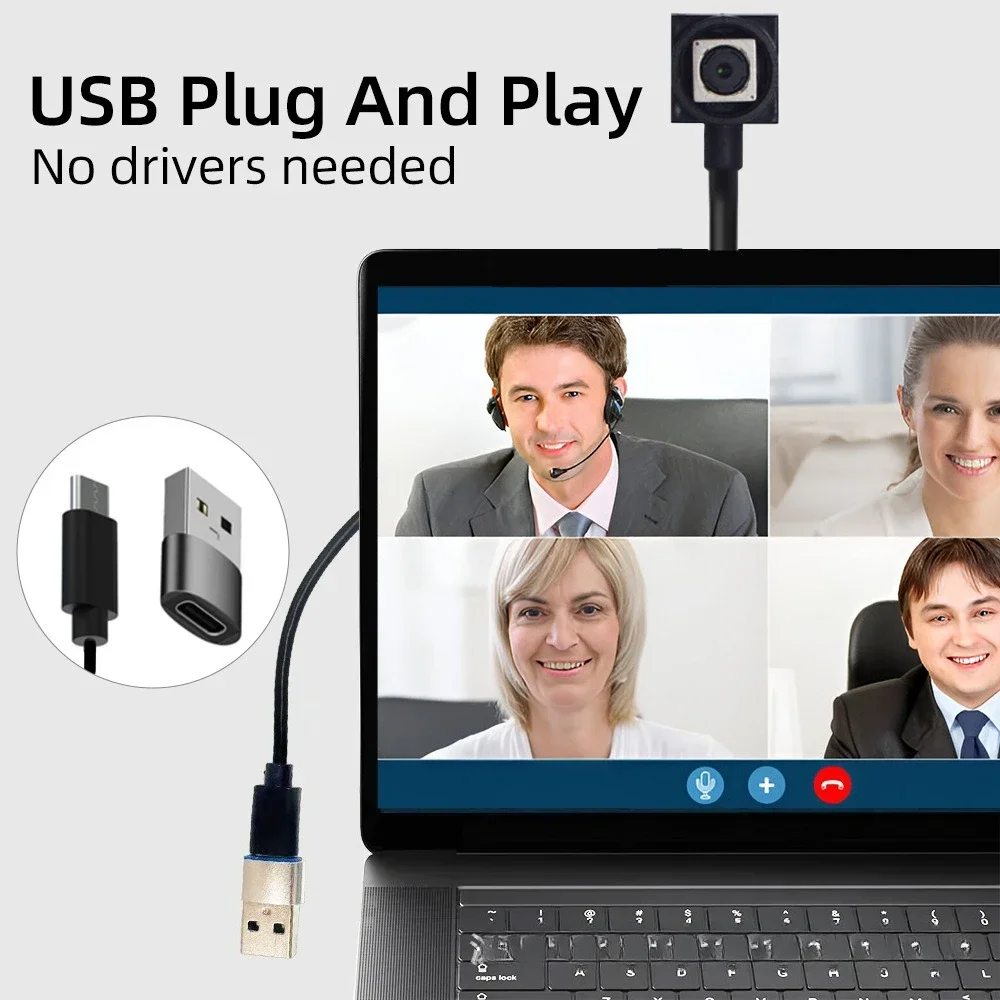 Commercial high definition wireless surveillance camera 8MP night vision full color mini micro USB autofocus camera