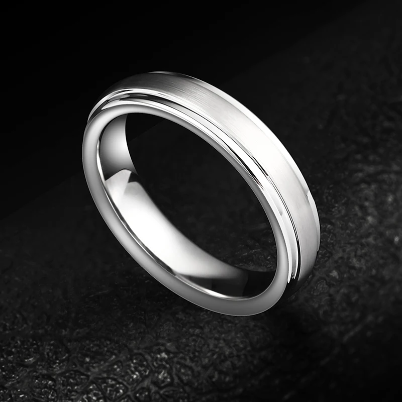 

Loyal Moon Tungsten Rings For Men 5mm/8mm Silvery Fashion Male Classics Wedding Engagement Jewelry,Engraving