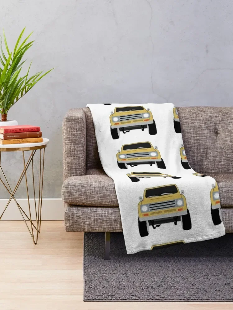 Yellow International Scout Throw Blanket Camping Decoratives Blankets