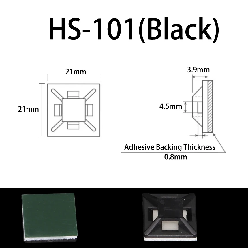 Variant: 50Pcs HS-101 Black