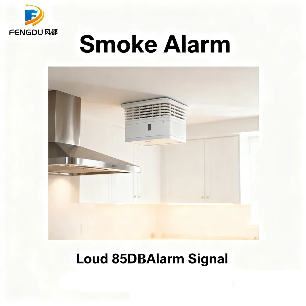 تتميز جهاز إنذار الدخان بصوت عالٍ 85Db مستشعر الدخان يكتشف جزيئات الدخان الصغيرة بسرعة توفر تحذيرًا مبكرًا موثوقًا