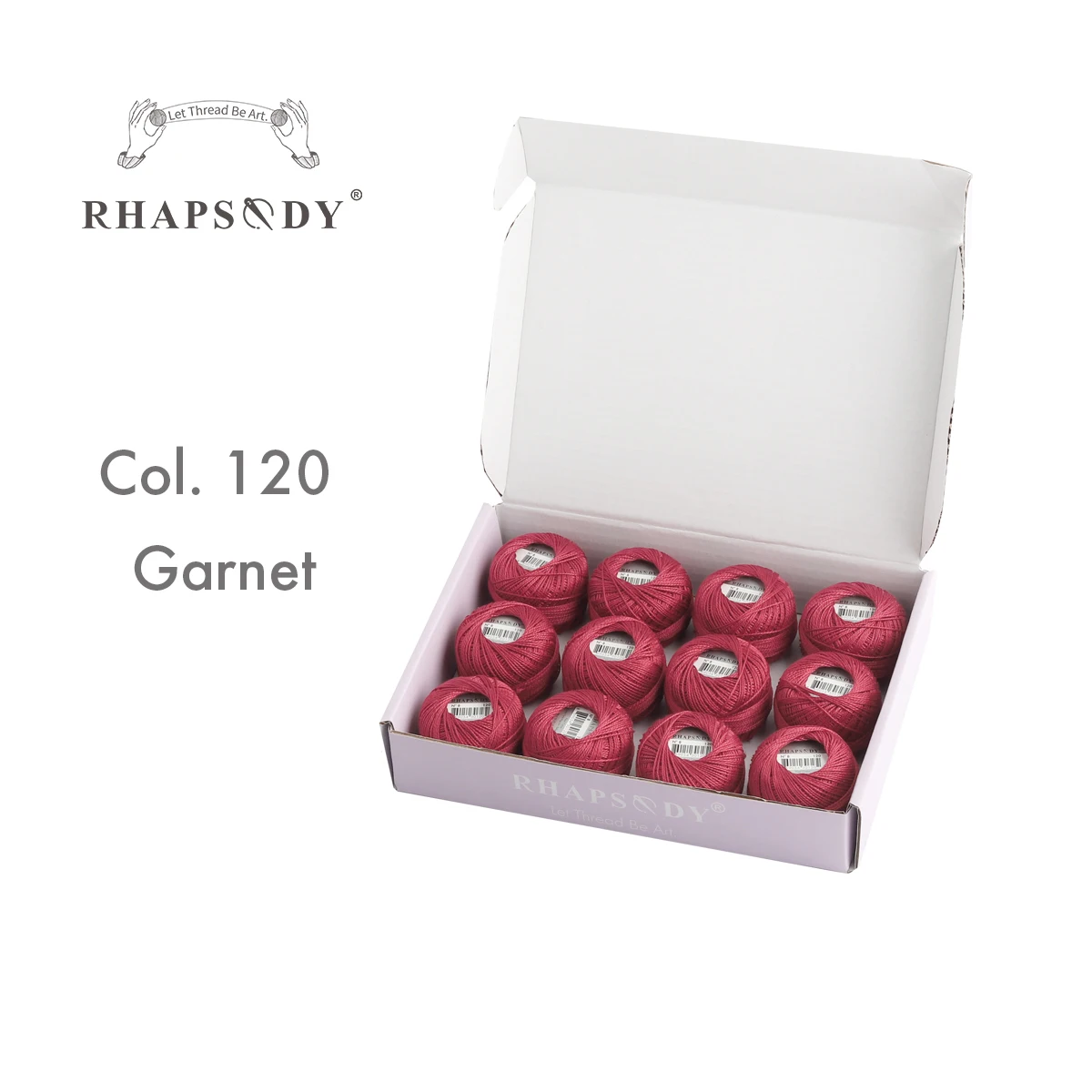 Rhapsody Größe 8, Perlen-Baumwoll-Häkelfaden-Stickerei, doppelt merzerisierte lange Stapel, ägyptische Baumwolle, DMC-Qualität, 12 Bälle, 43 YDS – Detail 16
