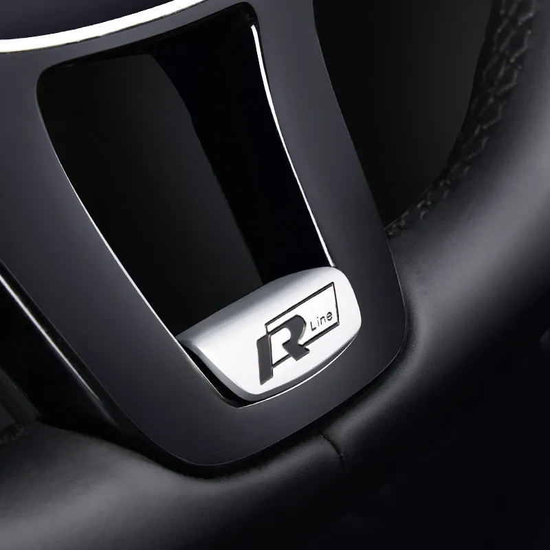 Image of Neue Auto Lenkrad Aufkleber Innen Zubehör für Volkswagen VW Jetta R Rline Touran POLO Golf MK4 MK5 MK7 Tiguan Passat