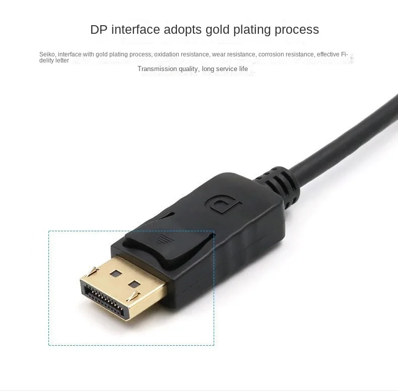 4K DP to HDM-compatible Adapter Converter to HDM Female HD TV Video Audio Adapter