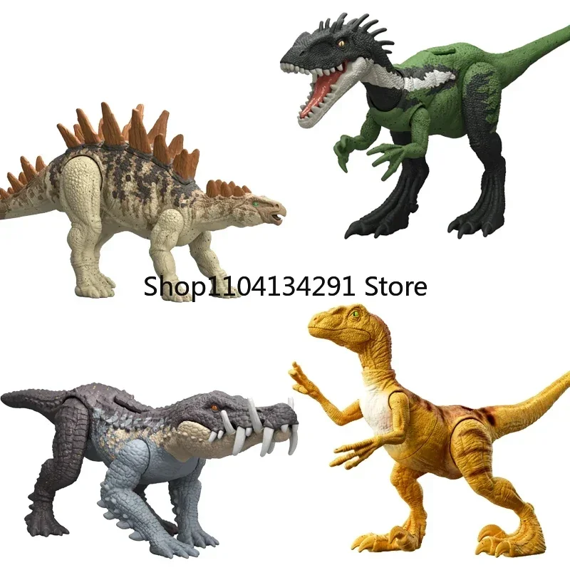 ماتيل العالم الجوراسي ديناصور ملحمة التطور أنيمي عمل الشكل Kaprosuchus فيلوسيرابتور Tuojiangosaurus Guaibasaurus هدية