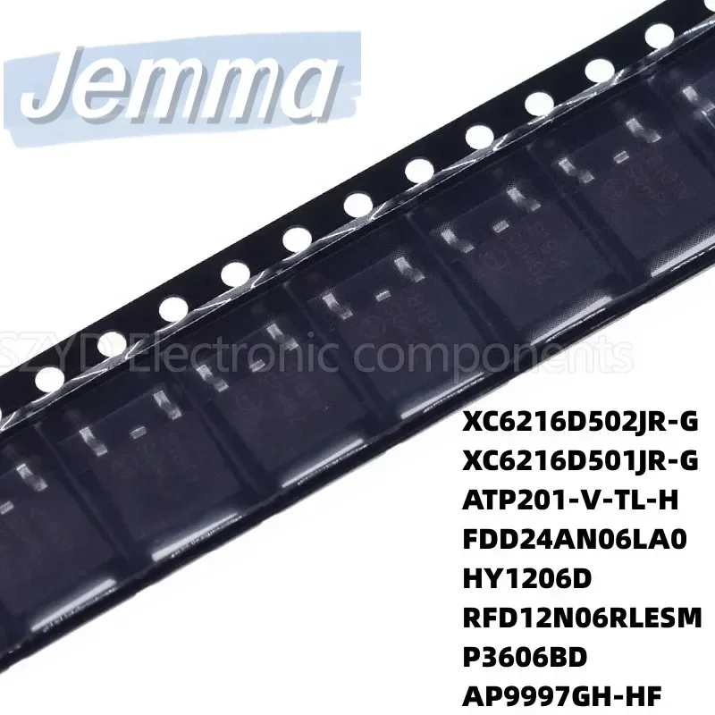 

100PCS TO252 XC6216D502JR-G XC6216D501JR-G FDD24AN06LA0 HY1206D RFD12N06RLESM P3606BD ATP201-V-TL-H
