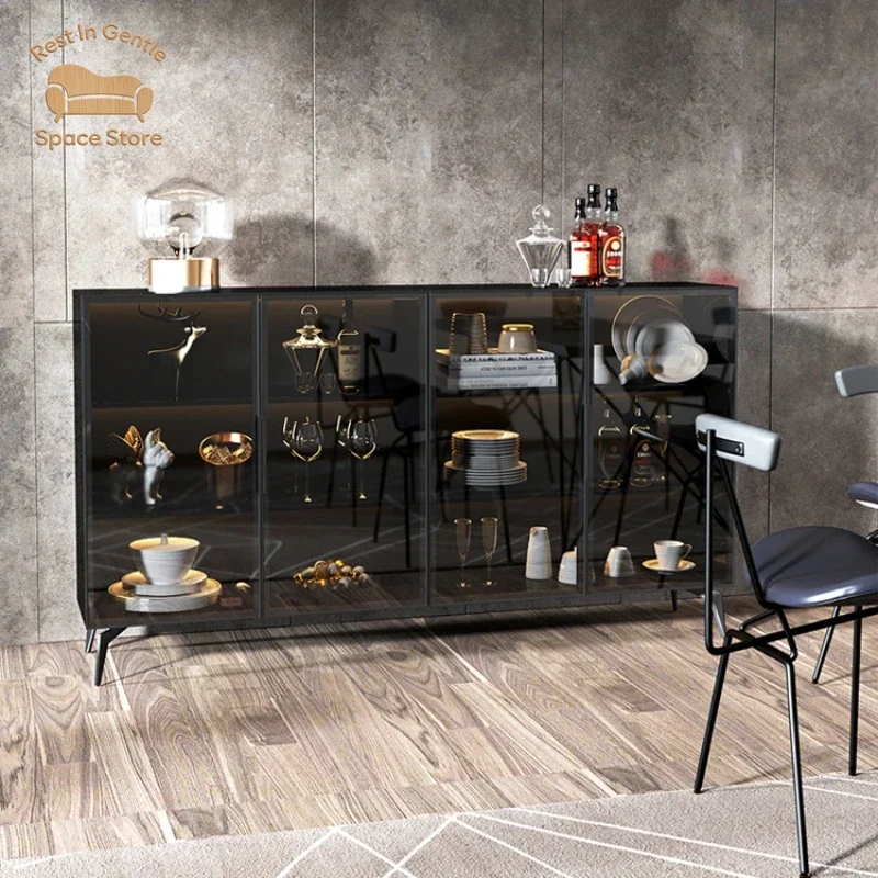 Modern Wine Display Cabinets Storage Glass Organizer Corner Cabinets Home Showcase Armoires De Salon Living Room Furniture