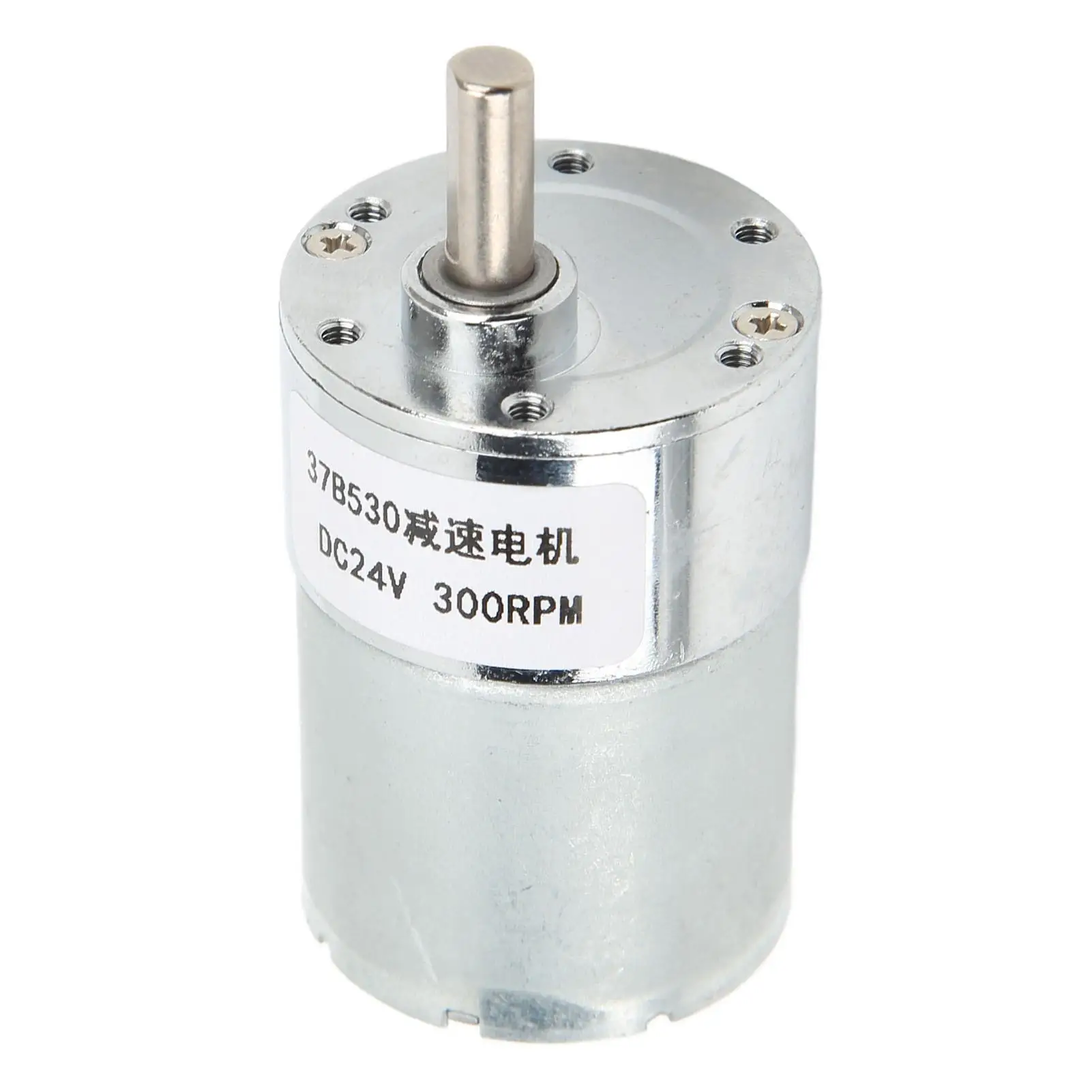 

DC 24V 300RPM Geared Motor 37B530 Aluminum Alloy for home Automation & DIY Projects