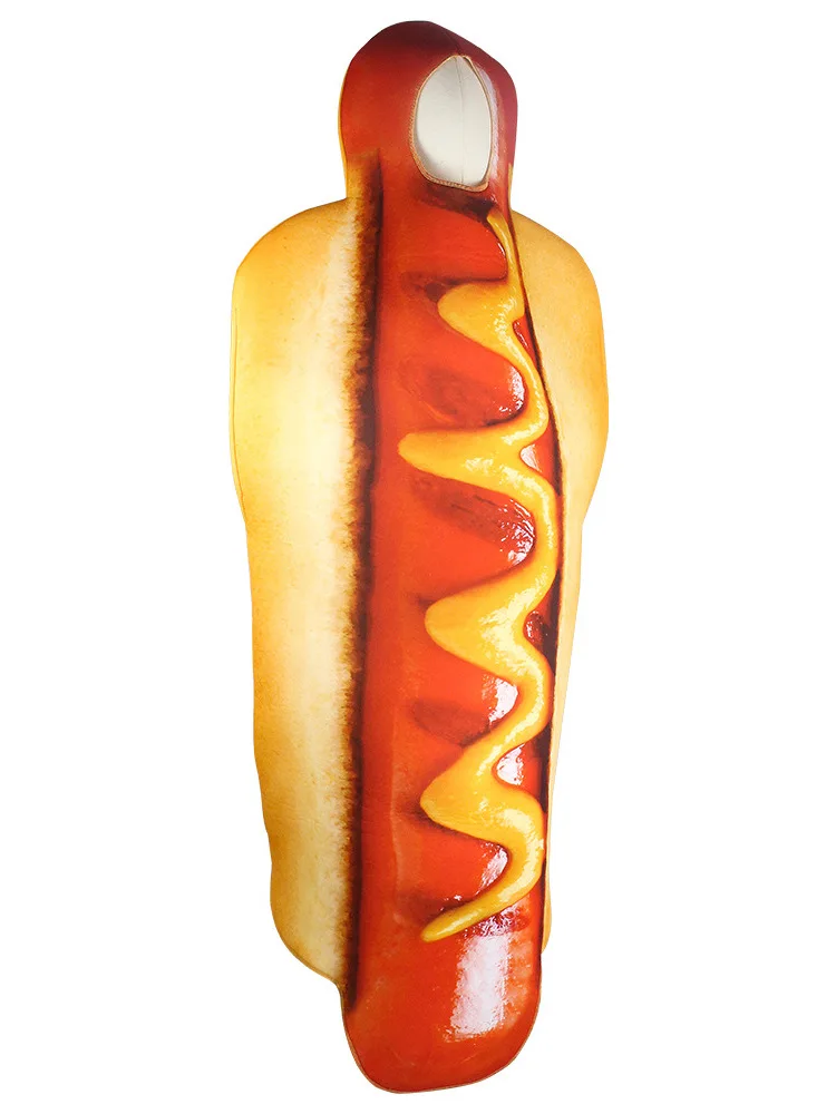 

Adult French Fries Burger Sausage Performance Props Costume Halloween Masquerade Ball Cosplay Role-playing Stage Wear