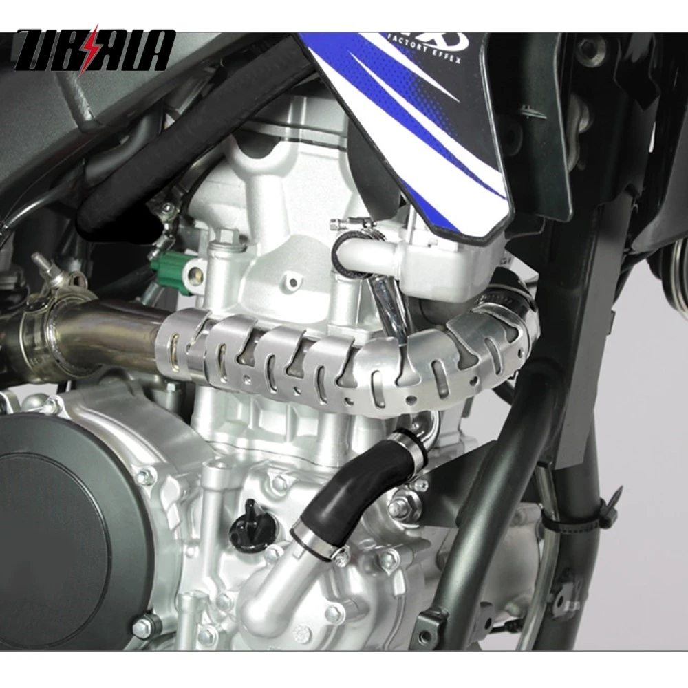 Motorcycle Exhaust Pipe Crash Protector Exhaust Heat Shield Muffler Protector Cover For Honda CRF150RB CRF450R CRF250R 4 Stroke