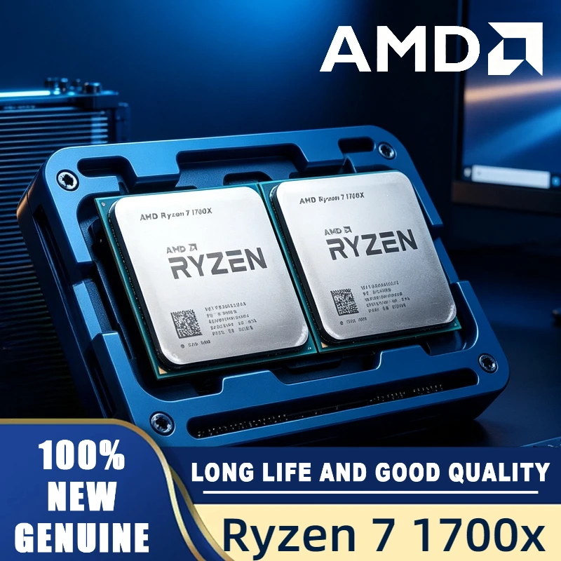 AMD Ryzen 7 1700X Socket AM4 3.4 GHz Eight-Core YD170XBCM88AE CPU Processor Smooth Multitasking AMD R7 1700X