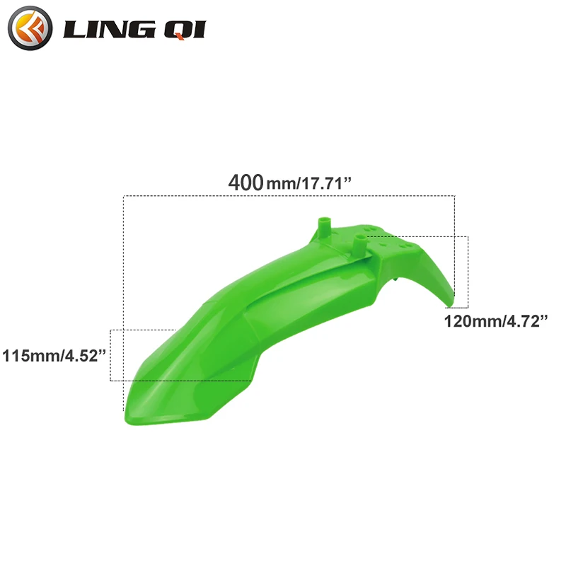 LINGQI Modified 50 Dirt Pit Bike Front Fender for 50 Chinese Mini Bike Wheel Ranges 10 to 14 inch Bike Shield Guard Mud