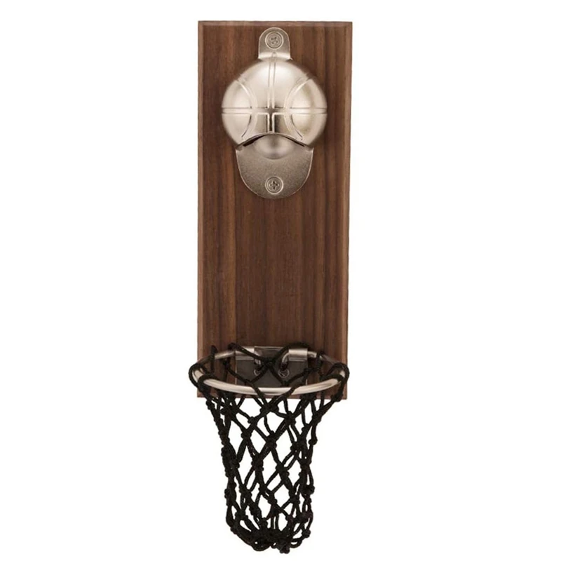 Basketball Court Bottle Opener Basketball Hoop Wall Mount-AT36