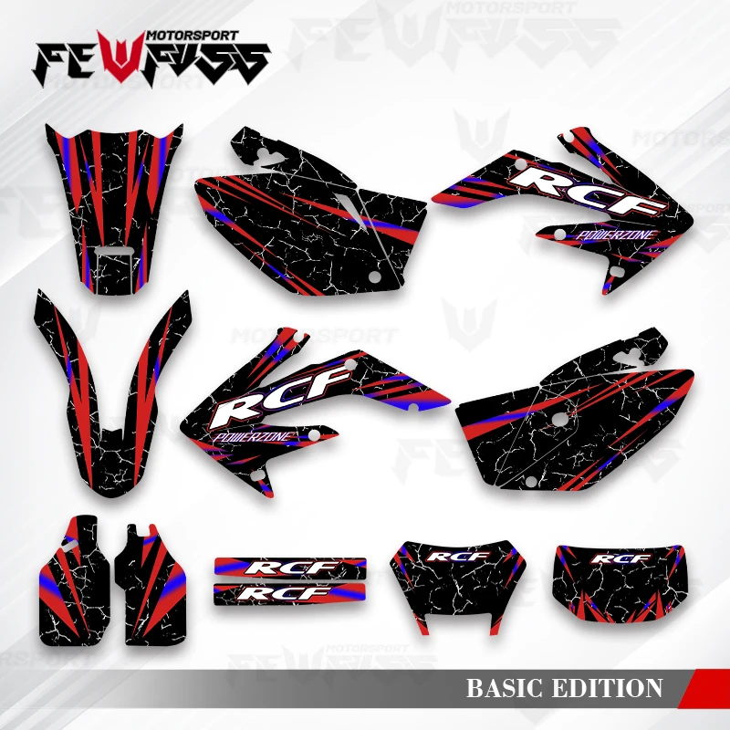 

Fewfuss графические наклейки наклейки мотоцикл фон на заказ для HONDA 2004-2007 2008-2019 CRF250X