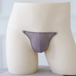 Sexy mannen Ijs Zijde Transparante Onzichtbare Verstelbare Tailleband G-String Thong Ardennen Pouch Slips Ondergoed Thongs Pantis