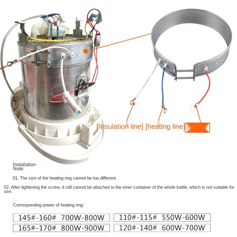 150/155/160/165mm/170mm Thin Band Heater Element 220V 750W For Household Electrical Appliances Drop Ship De1