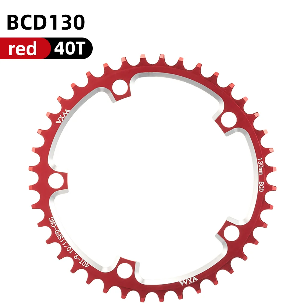 VXM Road Fiets 130BCD Crank Kettingwiel Fiets Aluminium 38T40T42T44T46T50T52T54T565860T Smalle Brede Kettingblad Fietsen Onderdelen