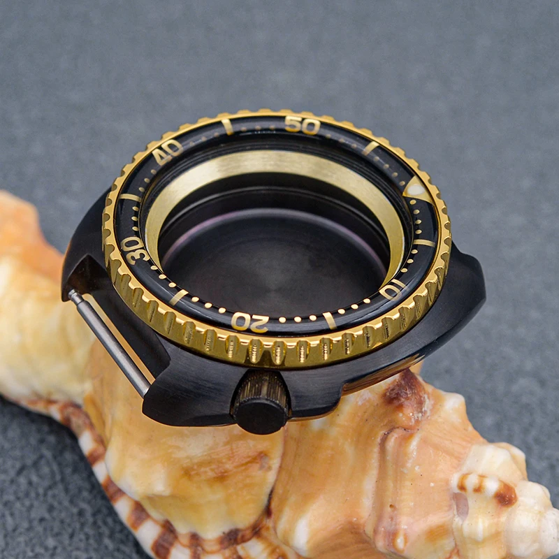 Seiko SKX 6105 6309 السلاحف أذن البحر حالة مختومة الغطاء الخلفي الياقوت الزجاج صالح NH35 اليابان ساعة الحركة التلقائية استبدال أجزاء