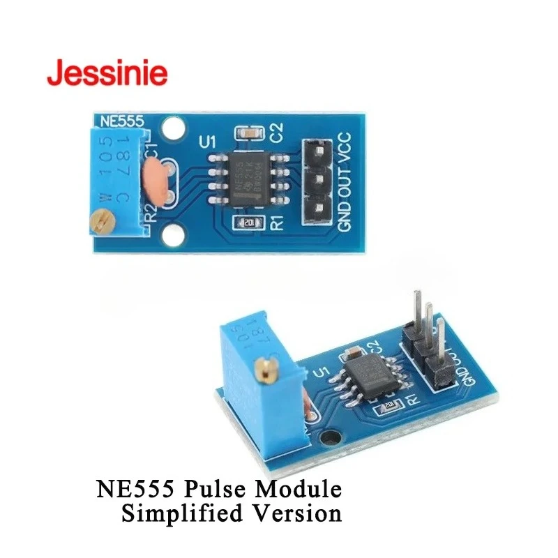 10pcs/1pc NE555 Pulse Generator With Adjustable Frequency Module Square/Rectangular Wave Compact Signal Generator Module