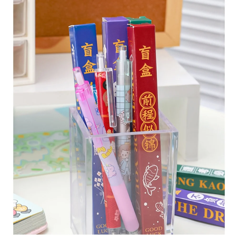 Stationery Surprise Blind Box Motivational Neutral Pen 0.5mm Lovely Student Learning Supplies School Office Stationery Gift Pen