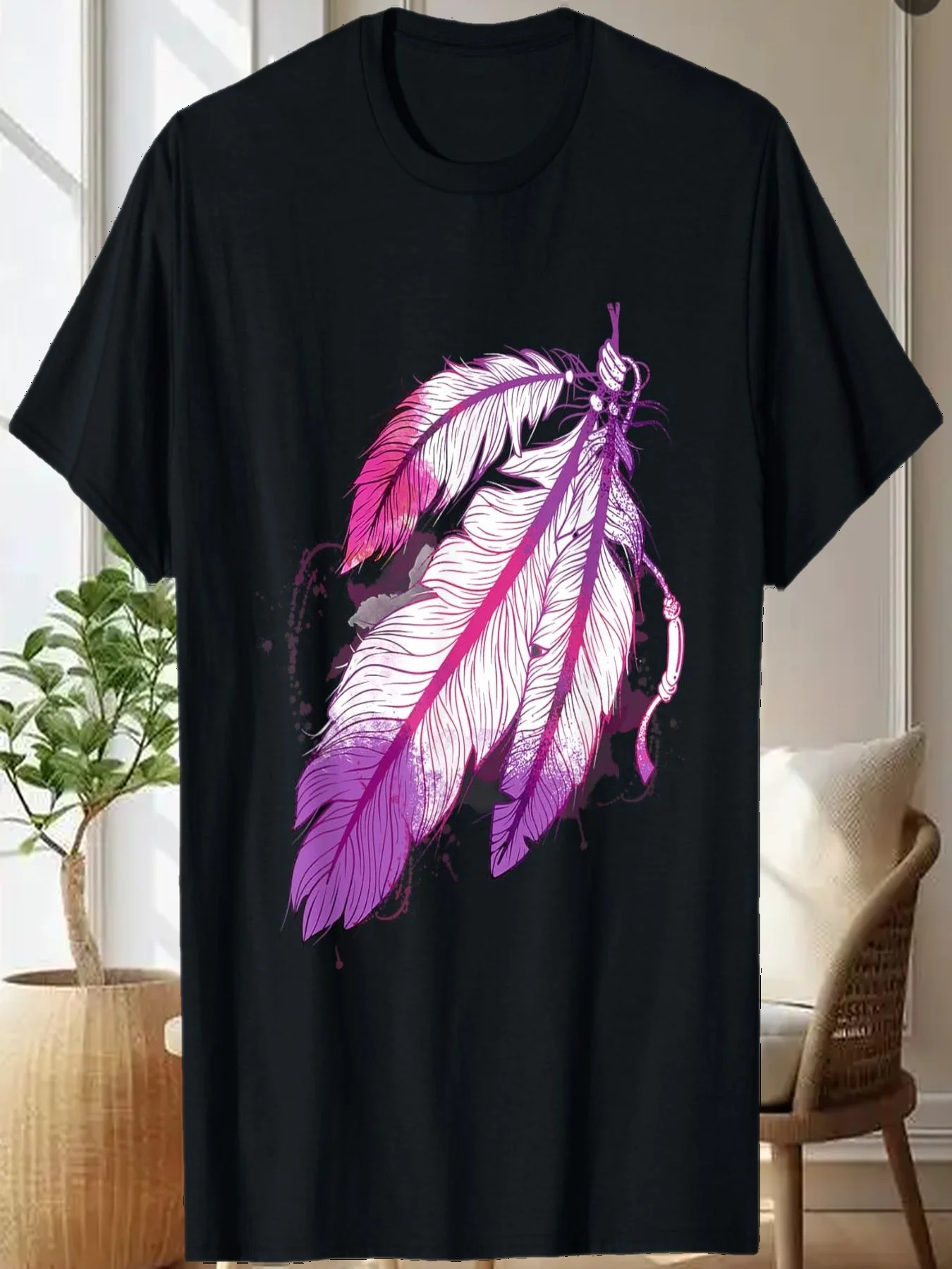 

Colorful Tribal Feathers - Native American Indian Indigenous T-Shirt