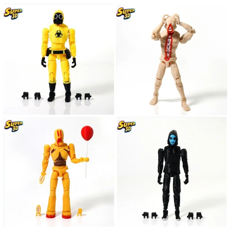 

Super3d Secret Room Action Figure 3d Printed Articulated Partygoer Smiler Skin-Stealer Grumpy Horror Game Fans Collectible Toy