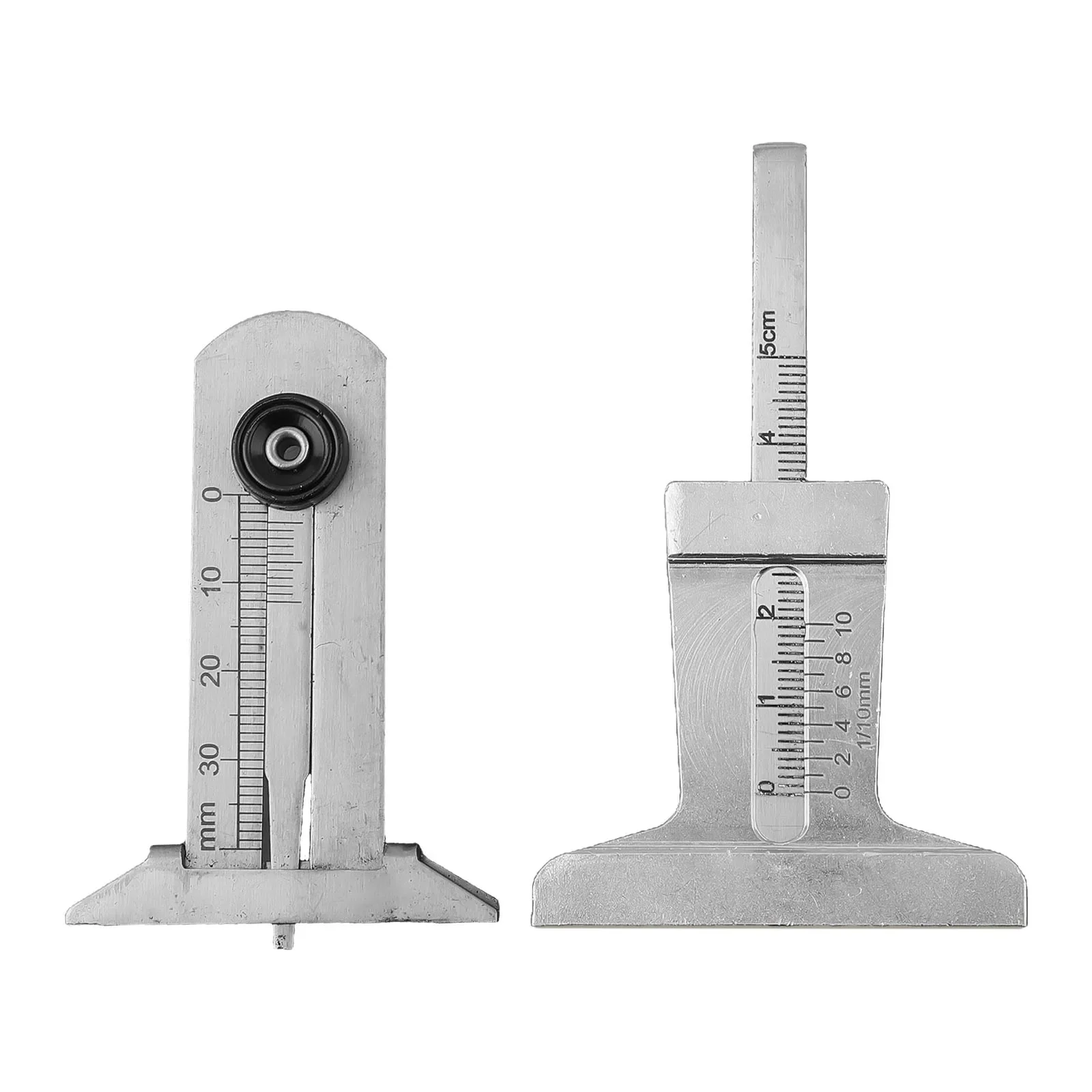 Tool Parts Stainless Steel Car Tyre Tire Tread Depth Gauge Meter Ruler Caliper Measure Tool