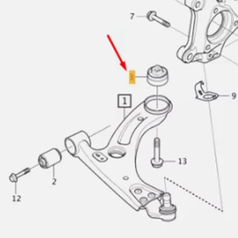 Lower Control Arm Bushing Fit VOLVO XC40 2017-2022 32221286