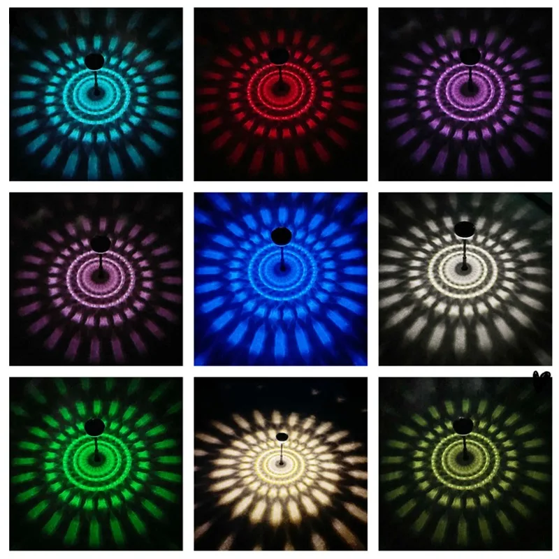 Luci solari per esterni nuove lampade da giardino alimentate percorso paesaggistico impermeabile per l'illuminazione decorativa a LED del Patio del prato del cortile del cortile