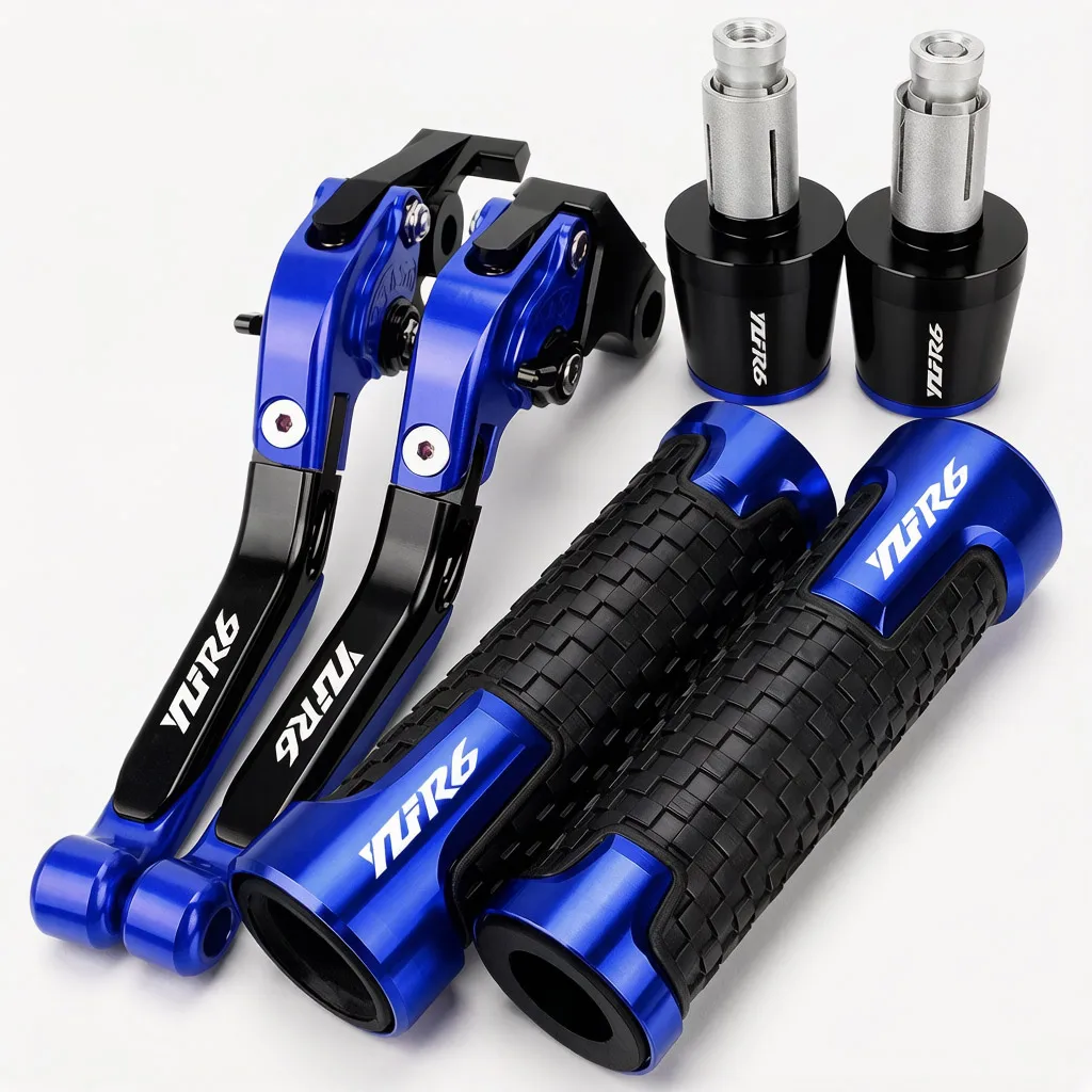 

YZFR6 Brake Clutch Levers Handlebar Grip Handle Hand Grips For YAMAHA YZF-R6 YZF R6 2017 2018 2019 2020 2021 2022 2023 2024