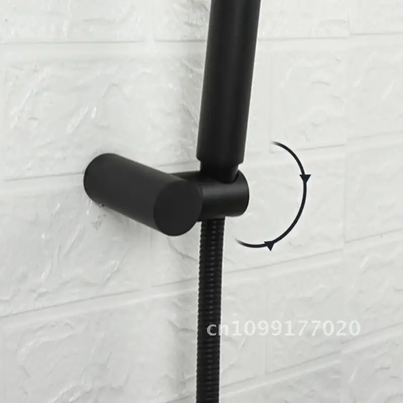

Black Brass Handheld Shower Sprayer Head Holder Bracket Bathroom Outlet Without Toilet Spray With/ Bracket Hand Bidet Connector