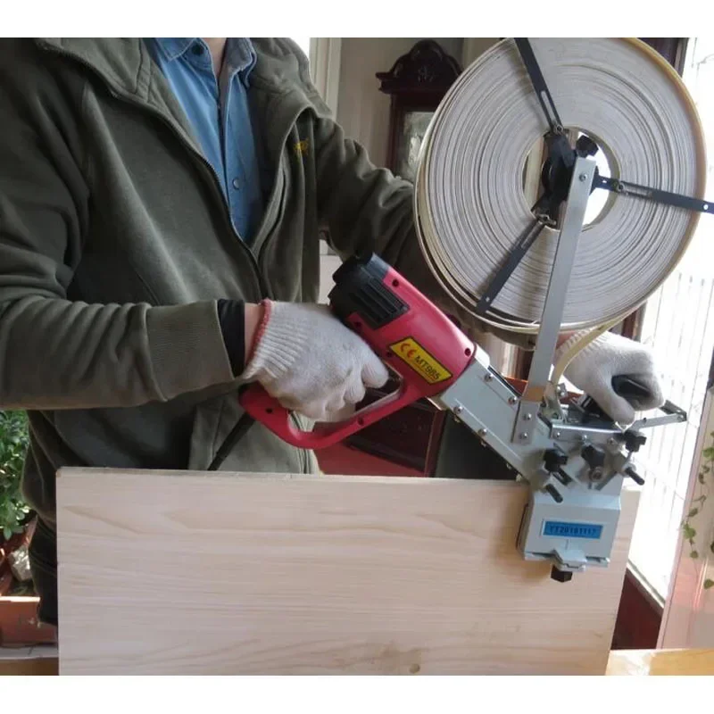 MT985 przenośna okleiniarka do krawędzi krzywa prosta ręczna okleiniarka do krawędzi narzędzie do obróbki drewna z ręcznym trymem i wyrównaniem Hot SalesHo