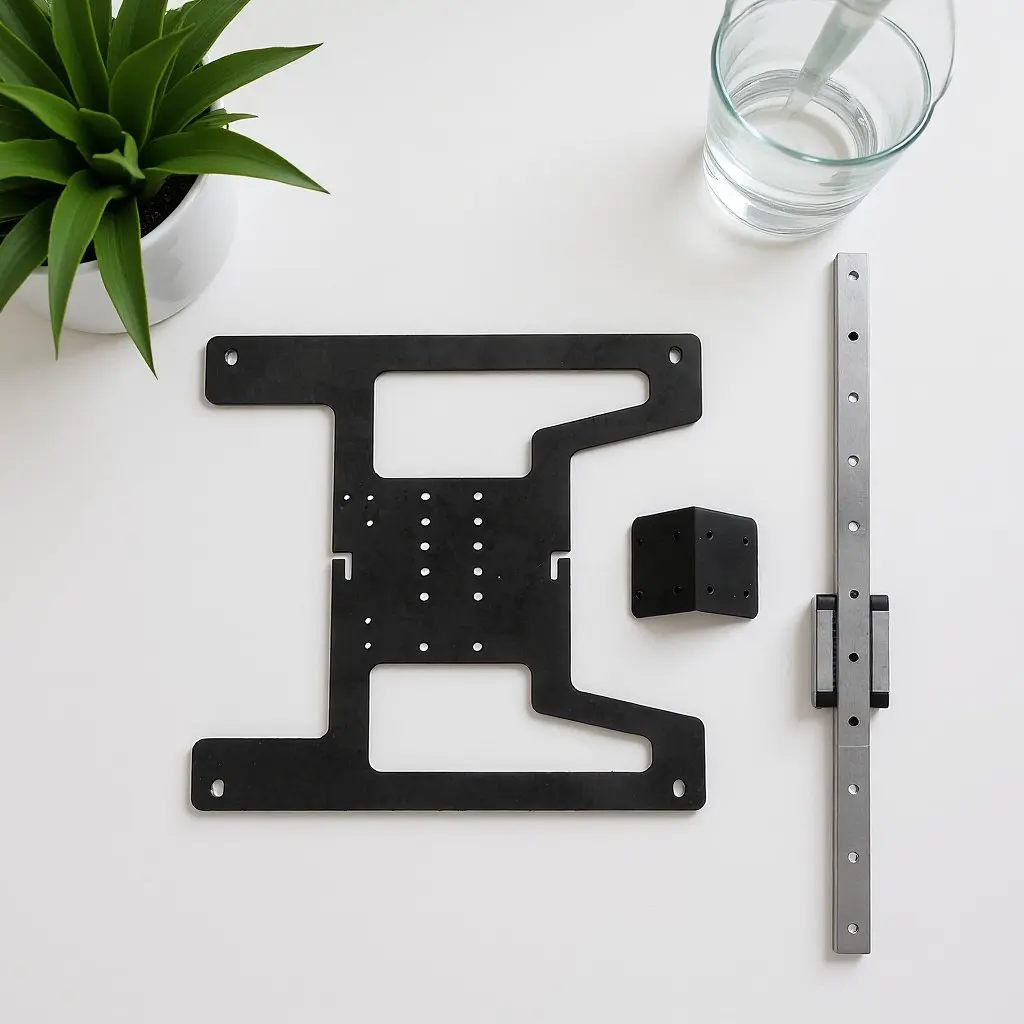 

1Set 3D Printer Y Carriage Plate Upgrade Kit Linear Rail Heated Bed Accessories Precision Guidance Smoother Operation