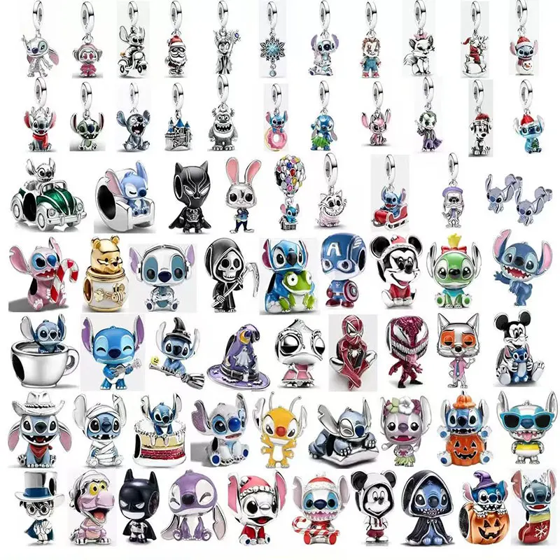 Abalorio de Plata de Ley S925 con Diseño de Spiderman, Compatible con Pulseras Originales DIY de Marvel, Colgante para Mujer, Regalos de Joyería