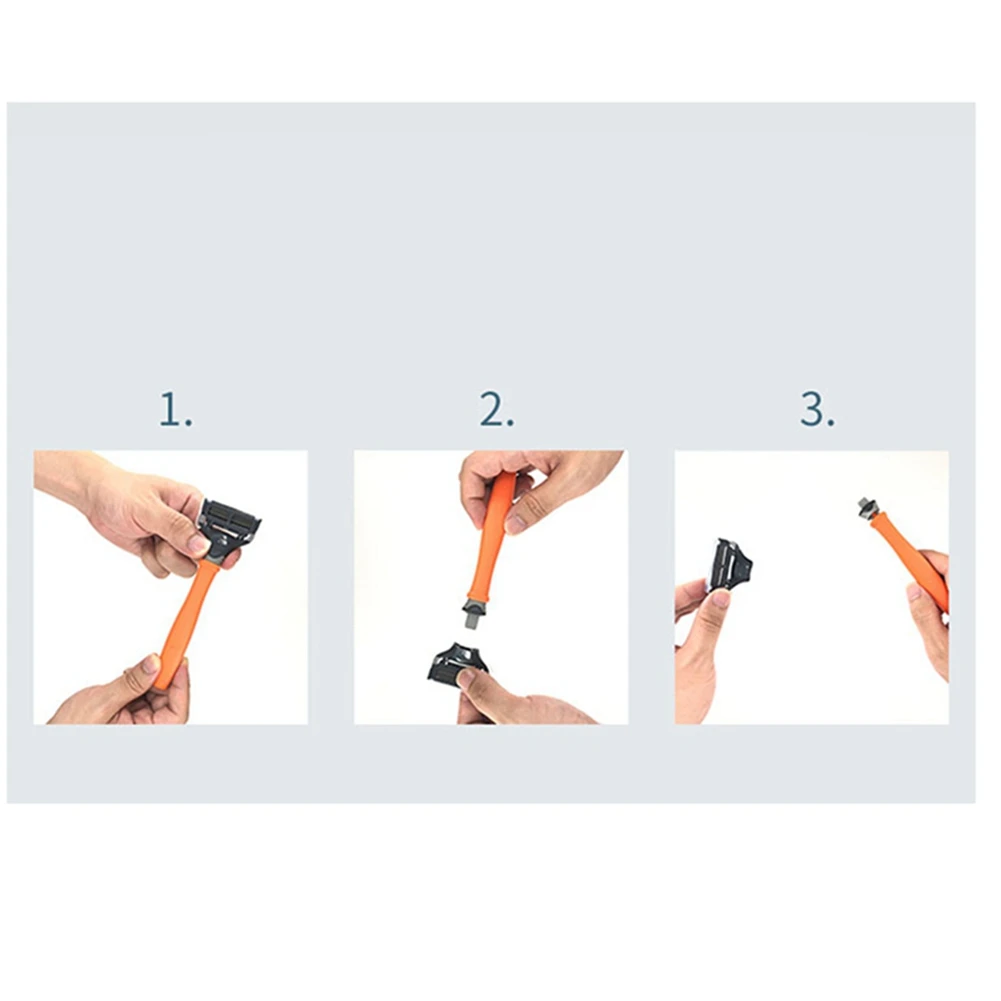 남성용 얼굴 청소 교체 블레이드, 수동 면도 예비 부품, 교체 부품, 2 개