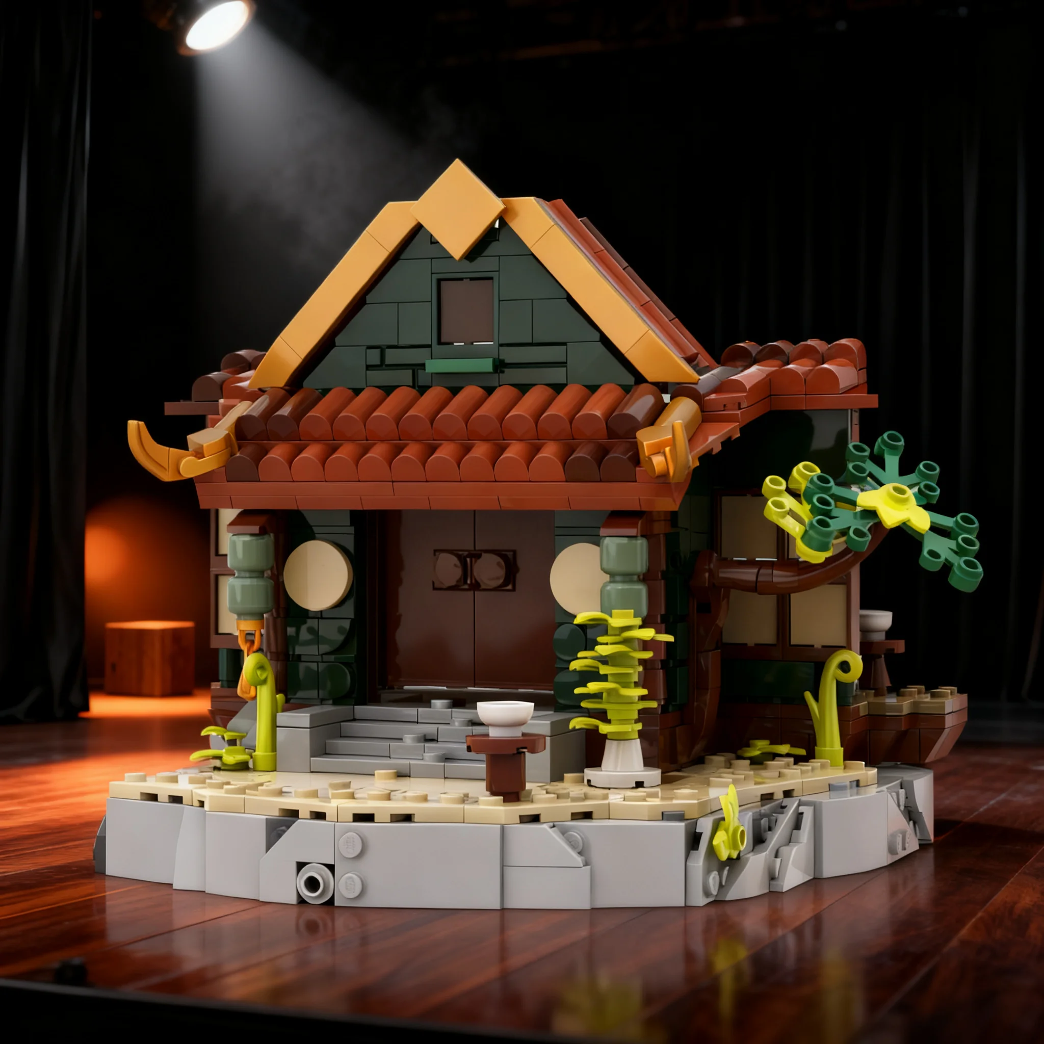 879-pezzi-moc-avatar-l'ultimo-dominatore-dell'aria-drago-jasmine-modello-del-negozio-di-te-dello-zio-iroh-blocchi-da-costruzione-giocattolo-regalo-di-natale