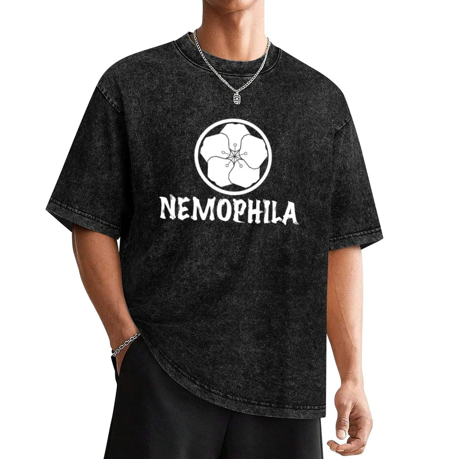 

Nemophila Cutulre T-Shirt plain tees blue archive mens t shirt