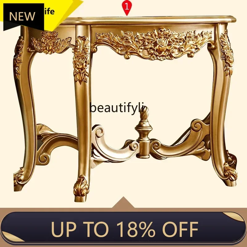 

P178 European Style Entrance Cabinet American Style Table Against The Wall End View Table Hallway Side Cabinet Partition