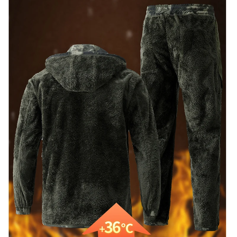 الشتاء الرجال الجبلية التزلج الحرارية مجموعات مقاوم للماء ملابس العمل دعوى رجل السترات التكتيكية + السراويل 2 قطع الصوف الدافئة سترة واقية مجموعات