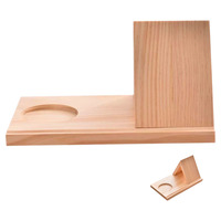 Portable Triangle Book Holder Shelf for Books Freestanding Tabletop Rack Stands Wood Rest Multi Function V Shape Slot Phone