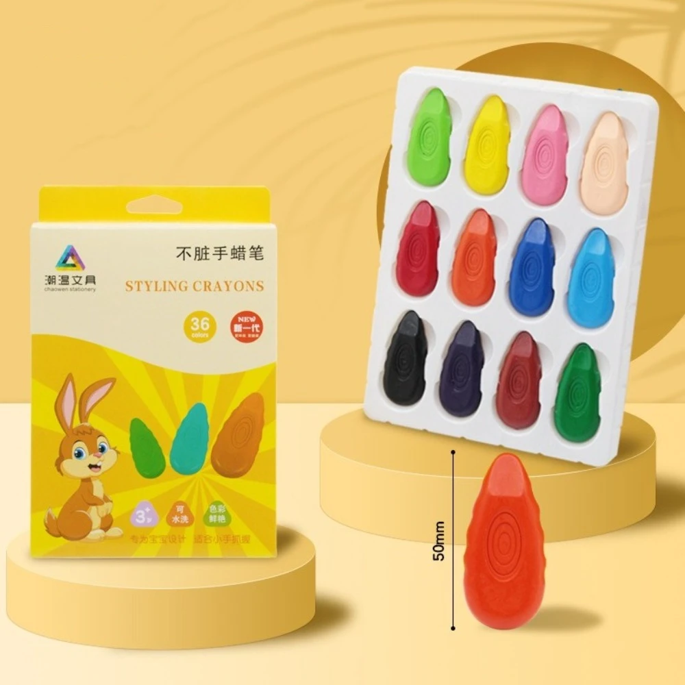 New 12/24/36 Colors Toddler Crayons Non-Toxic Washable Baby Crayons Durable Multifunction Drawing Pen