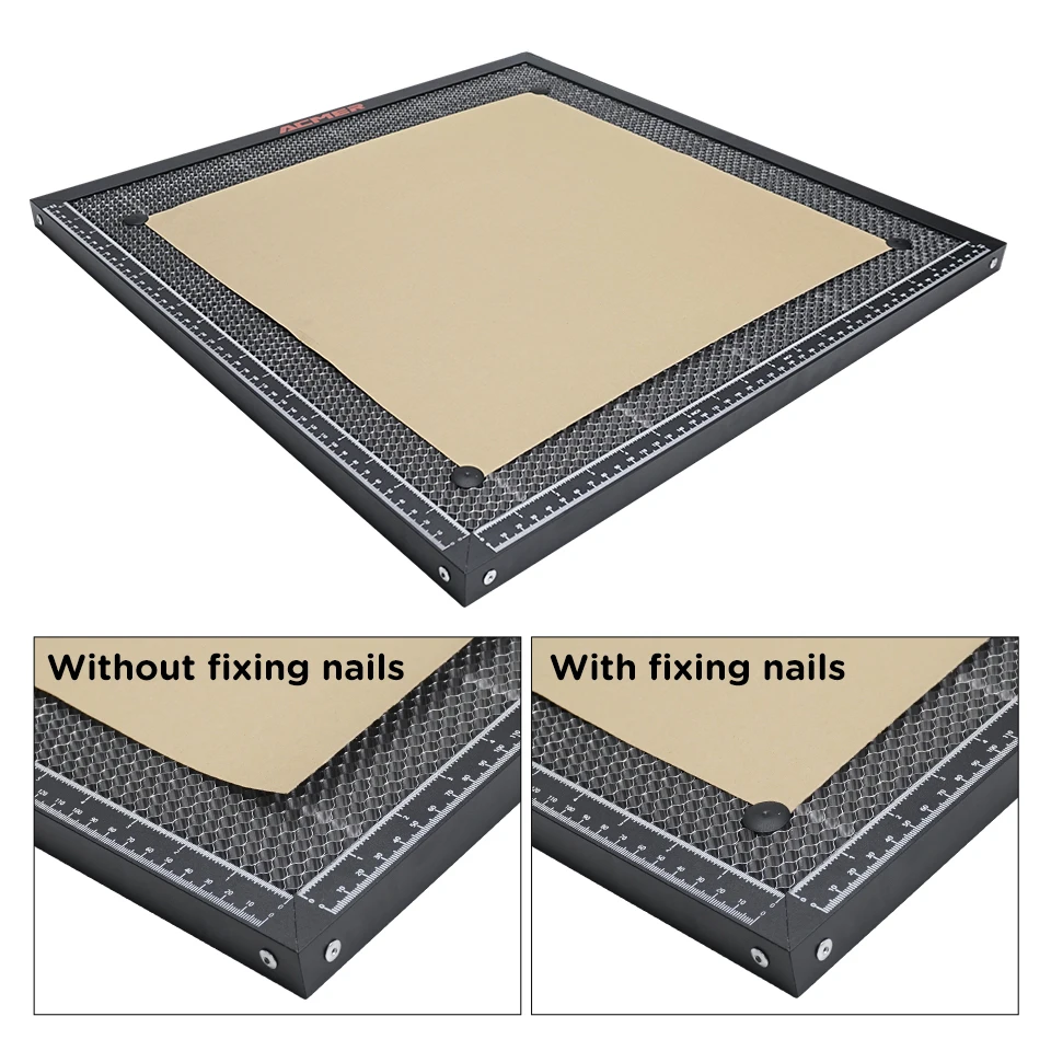 Mesa de trabajo ACMER, cama Universal de panal, protección de escritorio, escape de humo para máquina grabadora láser, 400x400mm, 500x500mm
