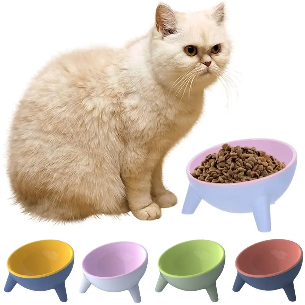 

Anti Slip Pet High Footed Bowl 15° Inclination Wide Mouth Cat Food Water Bowl Anti Vomiting Stable Pet Food Dispenser