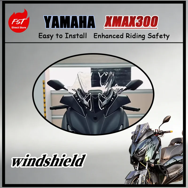 For Yamaha XMAX300 All Season Racing Modified Chest Windshield Weather Resistant Material Extends Outdoor Service Life