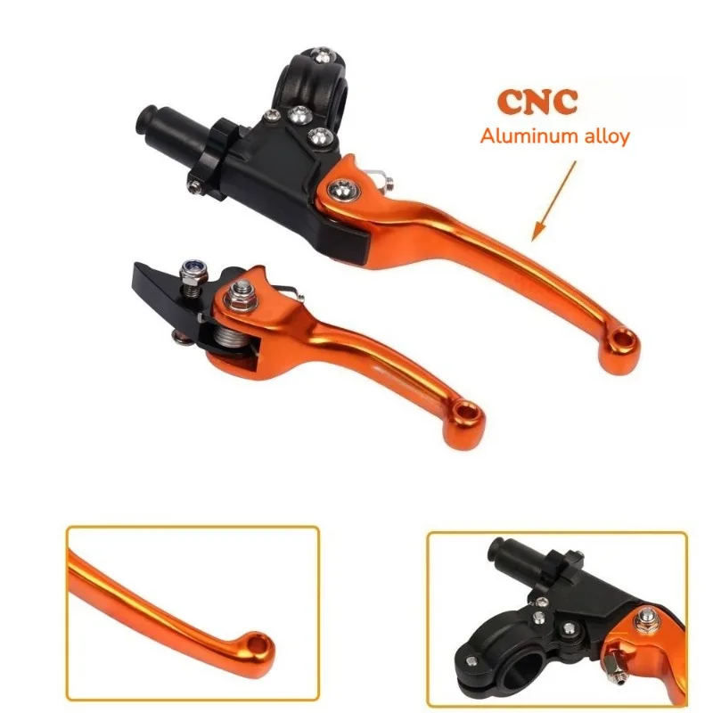 2nd Gen Forged CNC Aluminum Brake Clutch Lever Black Base for Dirt Bike Motocross